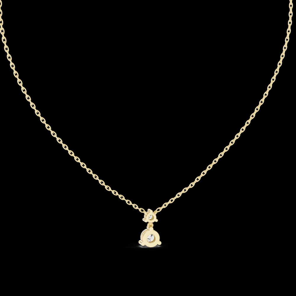 Autumn Leaf lab grown diamond pendant - Image 5 Autumn Leaf lab grown diamond pendant, view 5 of 6