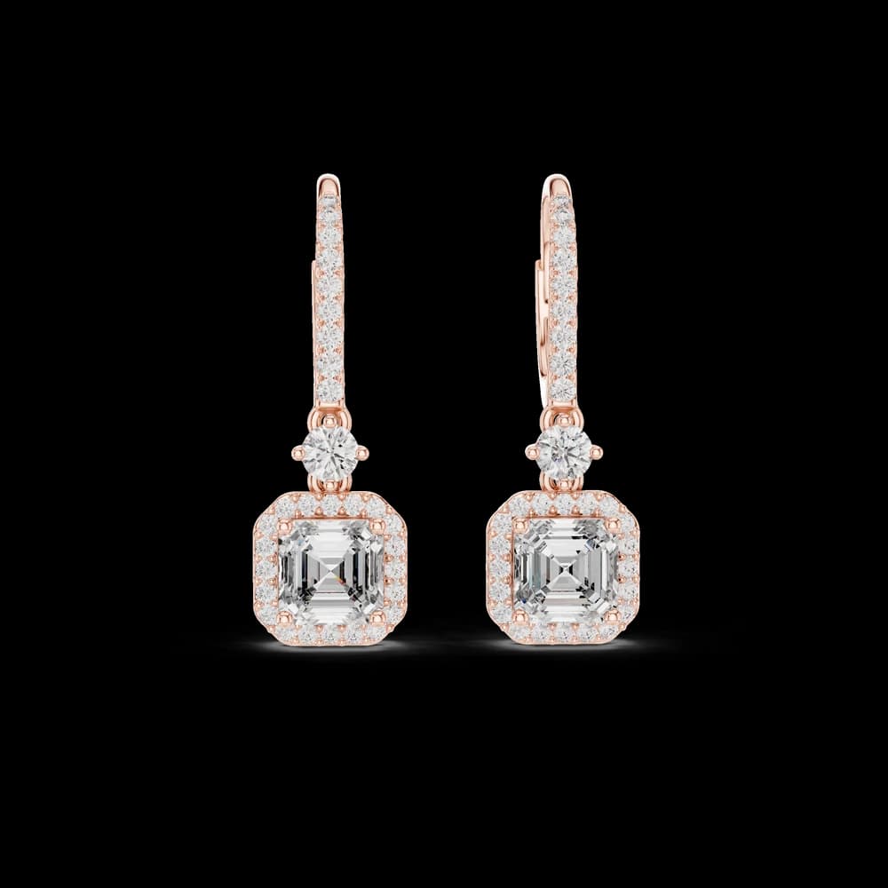 Autumn Wind lab grown diamond earring design - Image 1 Autumn Wind lab grown diamond earring design, view 1 of 6