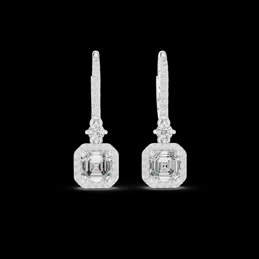 Autumn Wind lab grown diamond earring design - Image 2 Autumn Wind lab grown diamond earring design, view 2 of 6