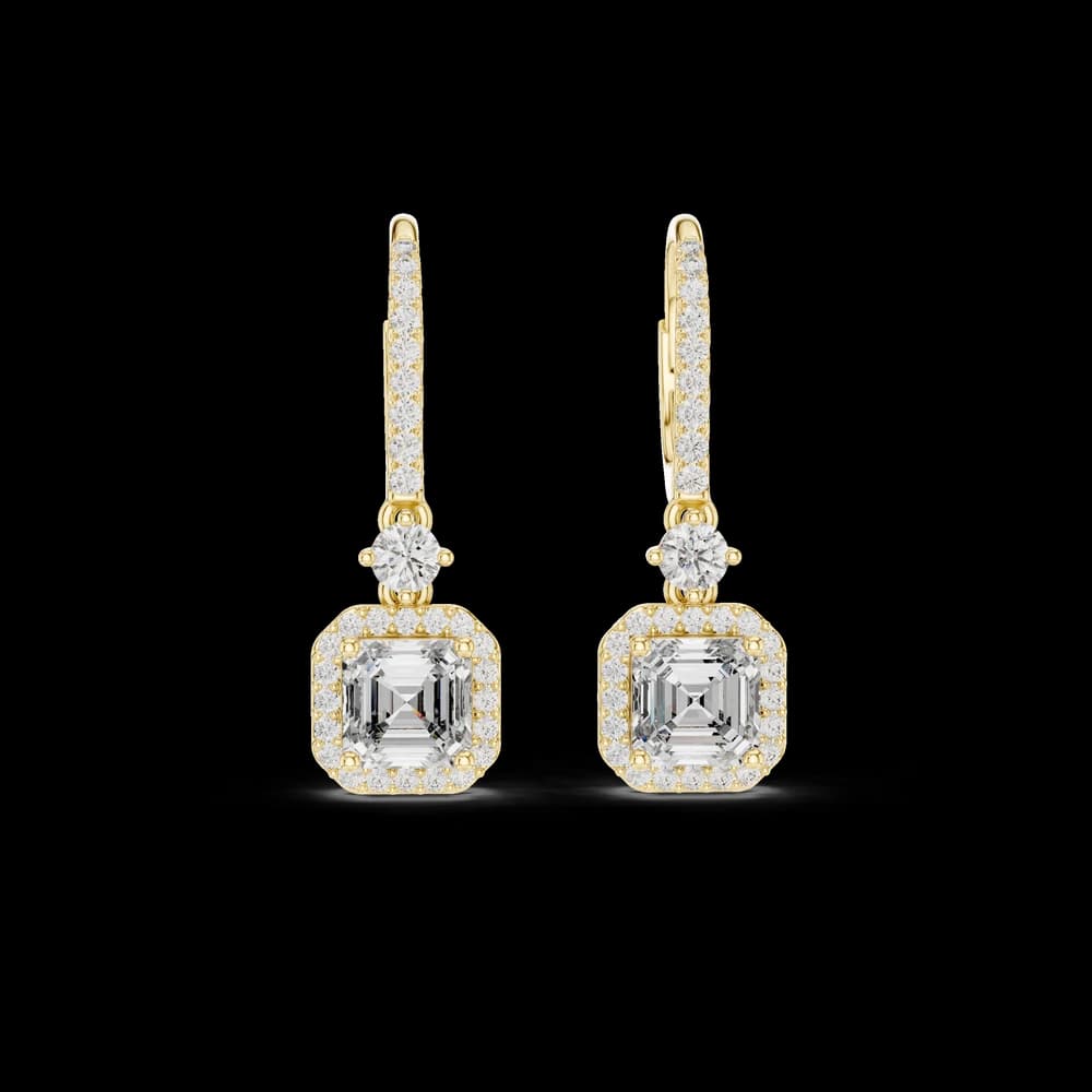 Autumn Wind lab grown diamond earring design - Image 3 Autumn Wind lab grown diamond earring design, view 3 of 6