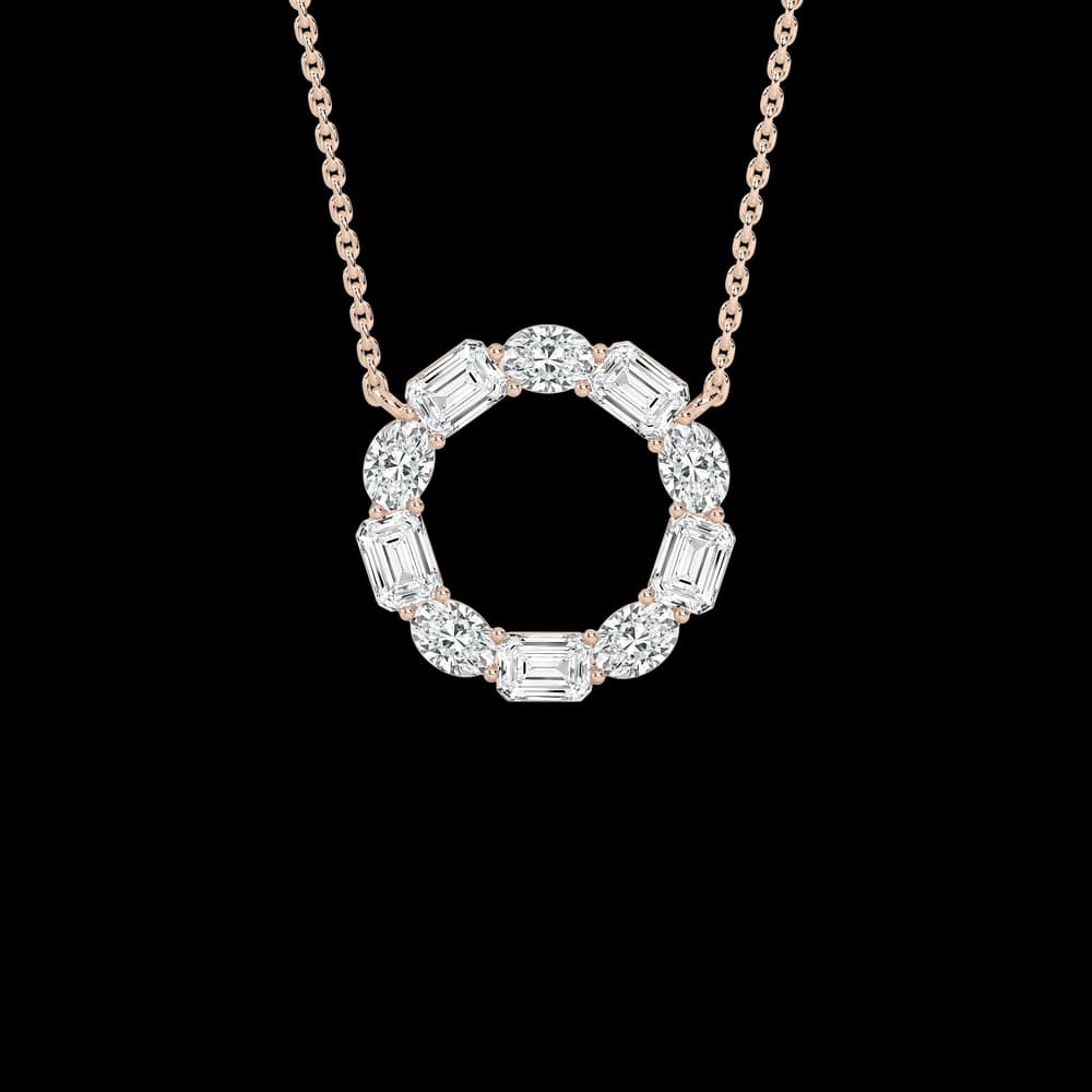 Badgley Mischka Lab Grown Diamond Circle Pendant - Image 1 Badgley Mischka Lab Grown Diamond Circle Pendant, view 1 of 4