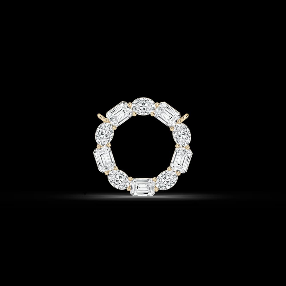 Badgley Mischka Lab Grown Diamond Circle Pendant - Image 2 Badgley Mischka Lab Grown Diamond Circle Pendant, view 2 of 4