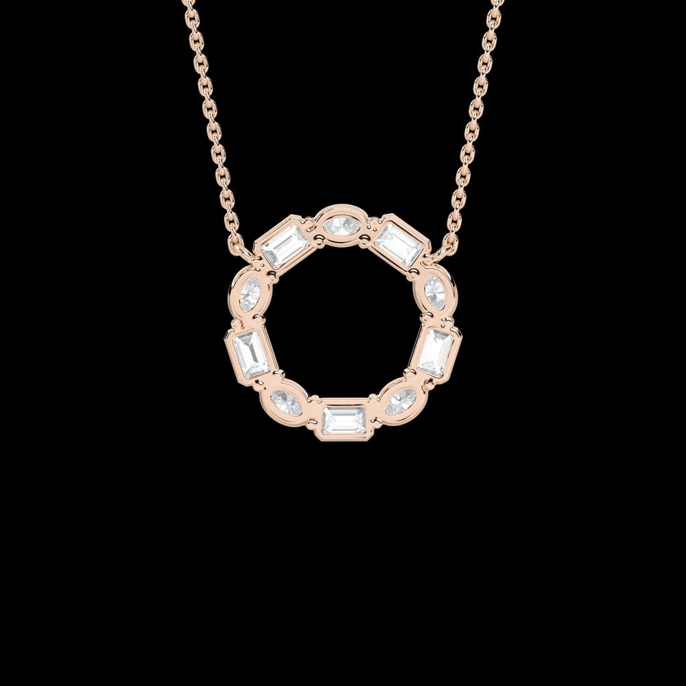 Badgley Mischka Lab Grown Diamond Circle Pendant - Image 4 Badgley Mischka Lab Grown Diamond Circle Pendant, view 4 of 4