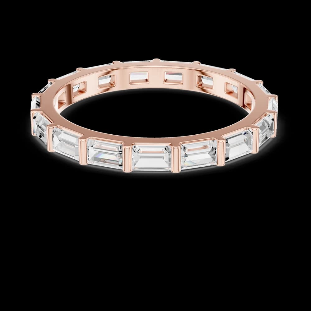 Baguette Diamond Eternity Lab Grown Diamond Ring - Image 1 Baguette Diamond Eternity Lab Grown Diamond Ring, view 1 of 6