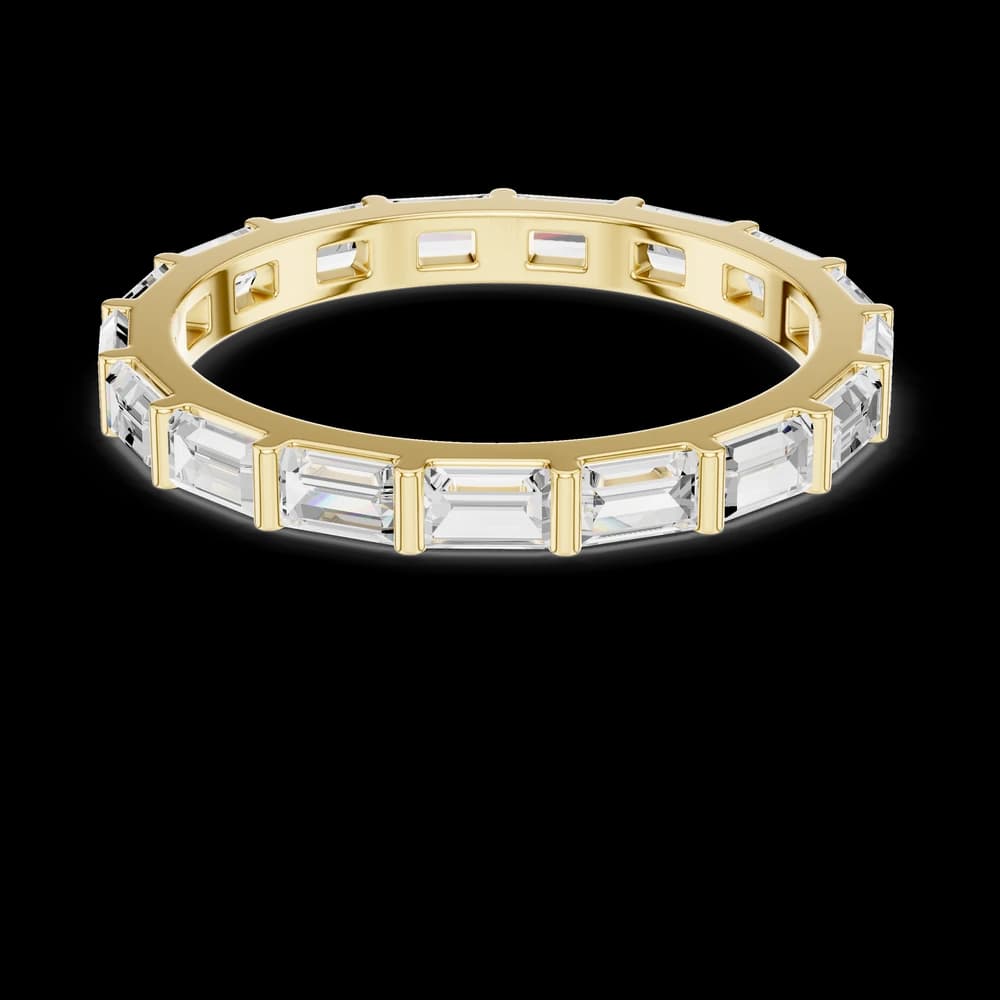 Baguette Diamond Eternity Lab Grown Diamond Ring - Image 3 Baguette Diamond Eternity Lab Grown Diamond Ring, view 3 of 6
