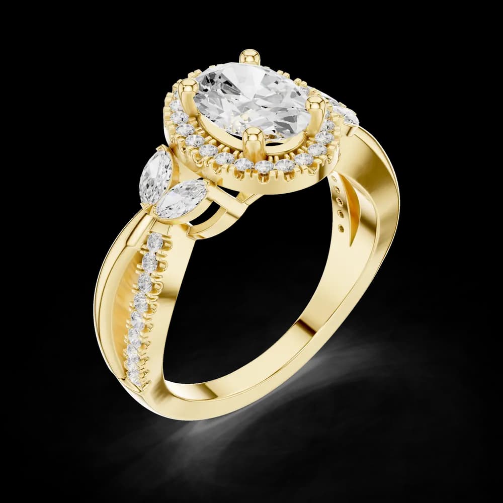 Bar Setting Lab Grown Diamond Ring - Image 5 Bar Setting Lab Grown Diamond Ring, view 5 of 6