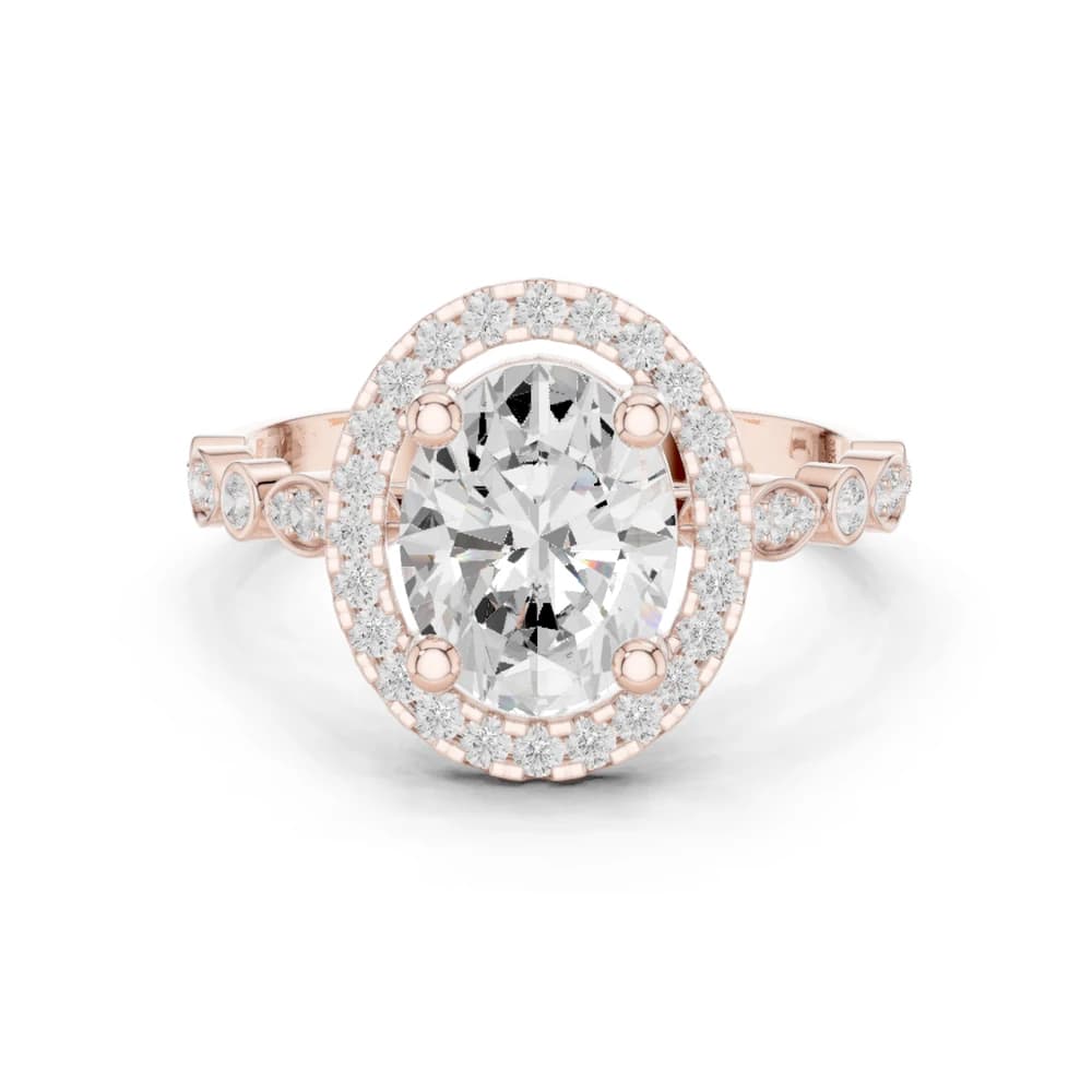 Barley Field Lab Grown Oval Diamond Ring - Image 1 Barley Field Lab Grown Oval Diamond Ring, view 1 of 9