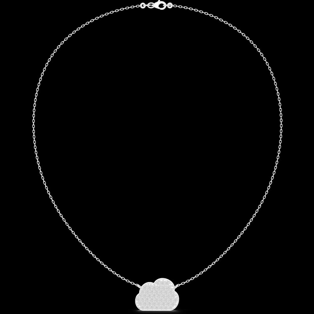 Baroque Classic-Cut Diamond Lab Grown Necklace - Image 2 Baroque Classic-Cut Diamond Lab Grown Necklace, view 2 of 6