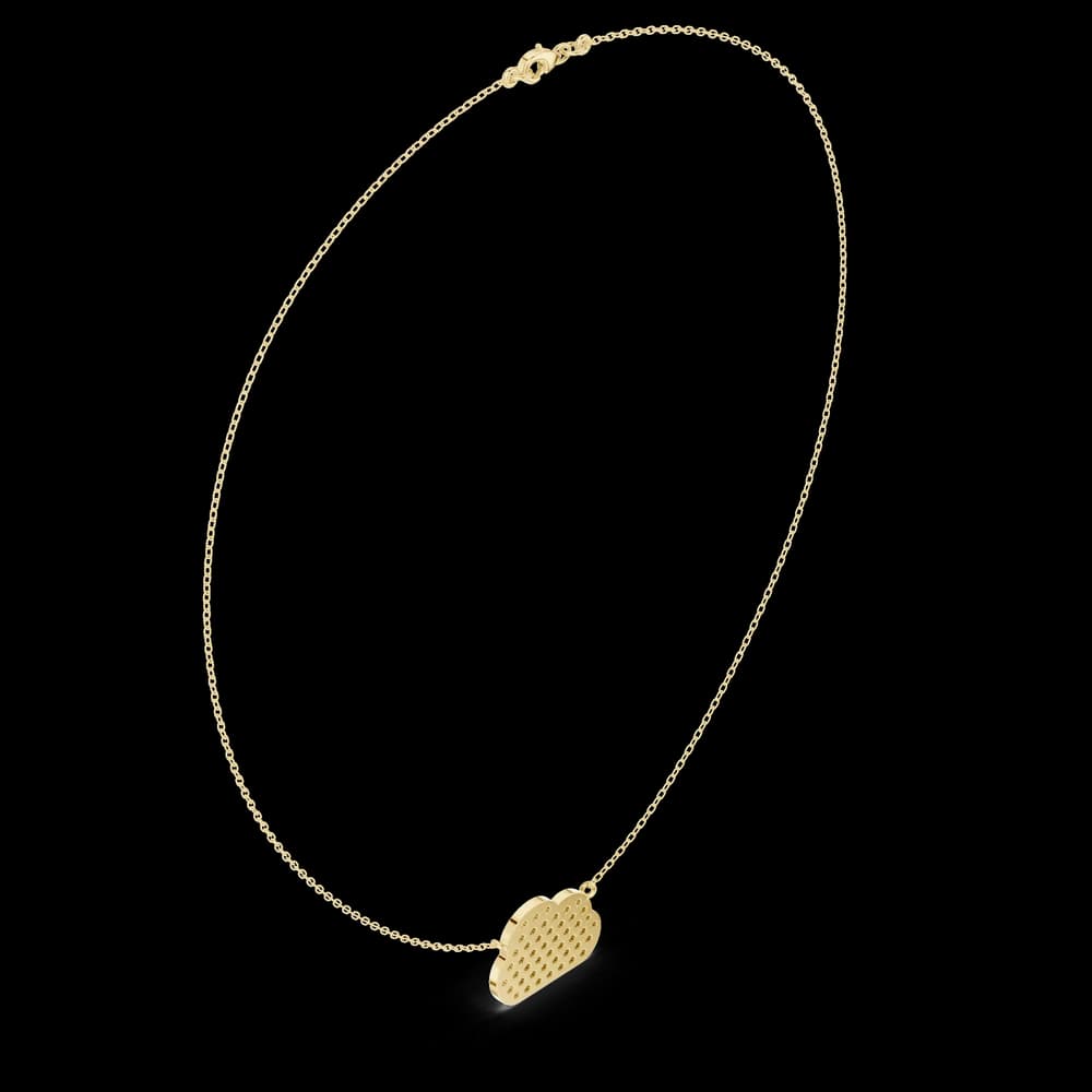 Baroque Classic-Cut Diamond Lab Grown Necklace - Image 5 Baroque Classic-Cut Diamond Lab Grown Necklace, view 5 of 6