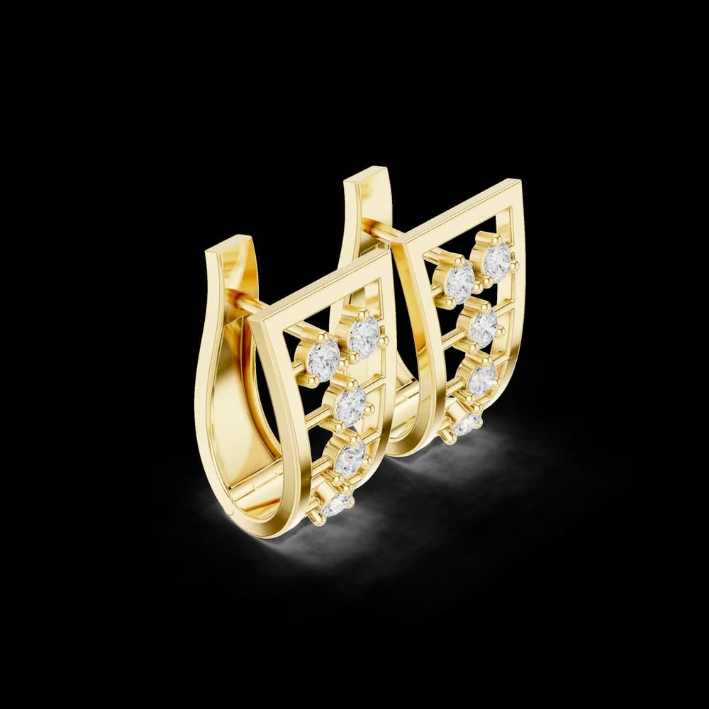 Bespoke Charm Lab Grown Diamond Earrings Jewelry - Image 4 Bespoke Charm Lab Grown Diamond Earrings Jewelry, view 4 of 6