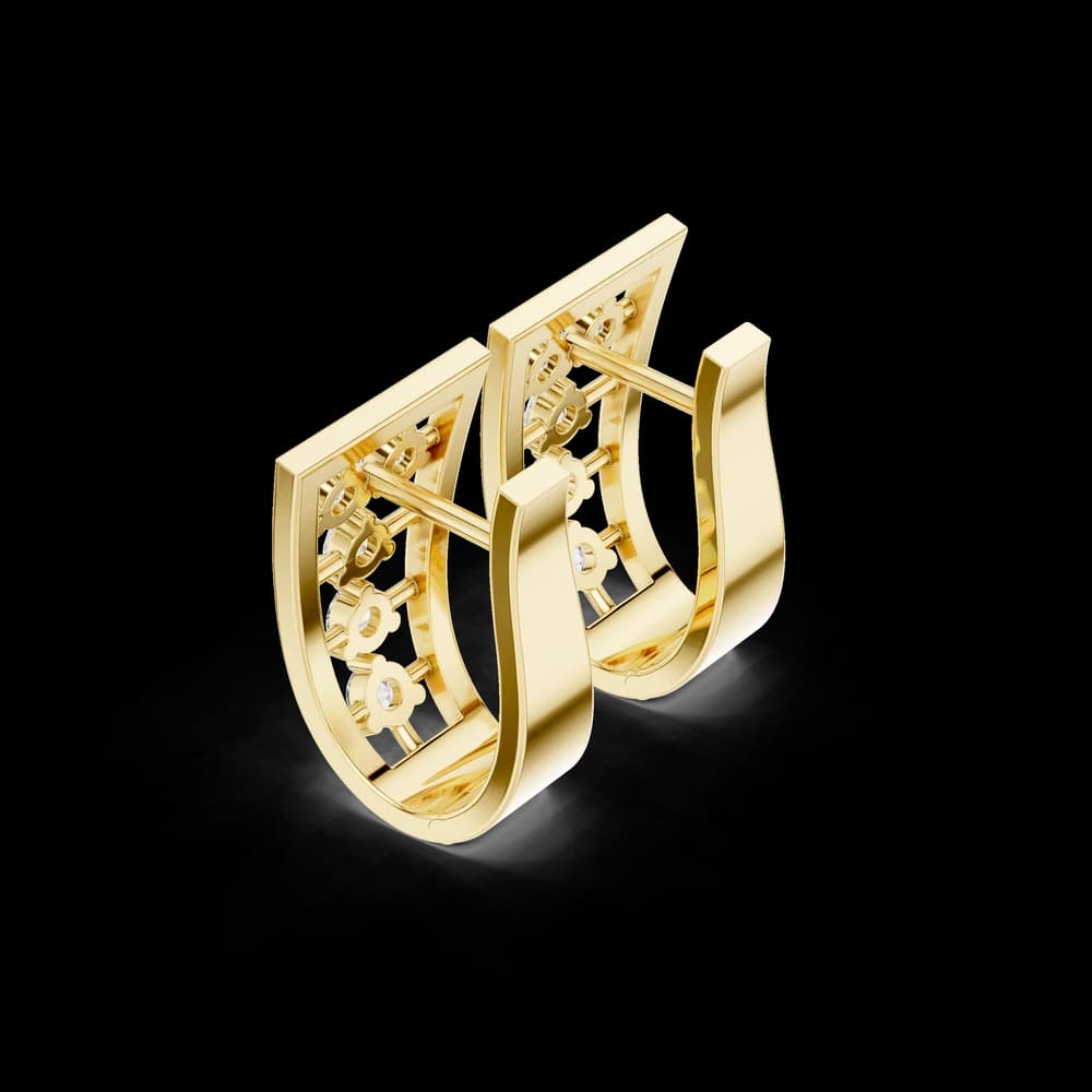 Bespoke Charm Lab Grown Diamond Earrings Jewelry - Image 5 Bespoke Charm Lab Grown Diamond Earrings Jewelry, view 5 of 6