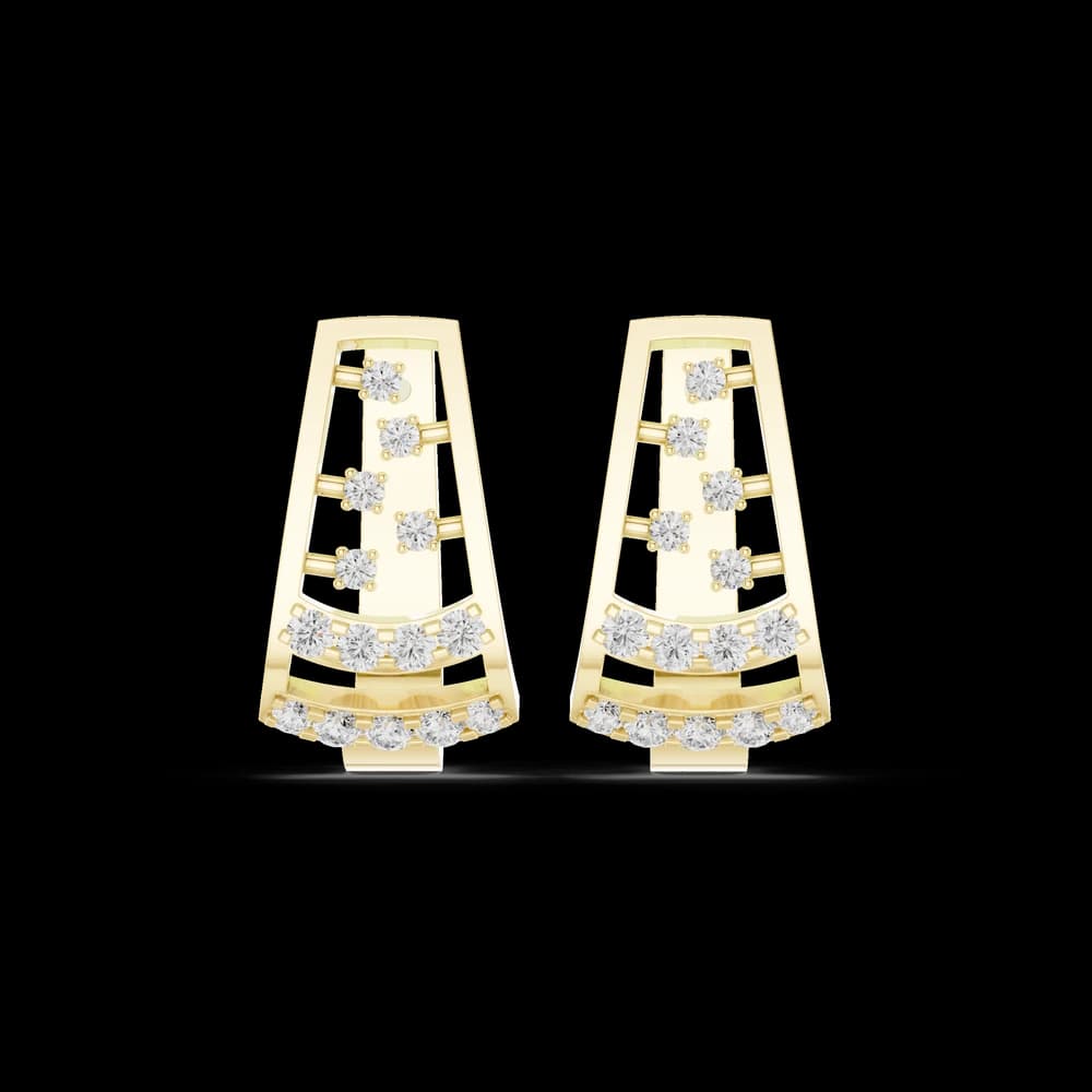 Better Half lab grown diamond earring design - Image 3 Better Half lab grown diamond earring design, view 3 of 6