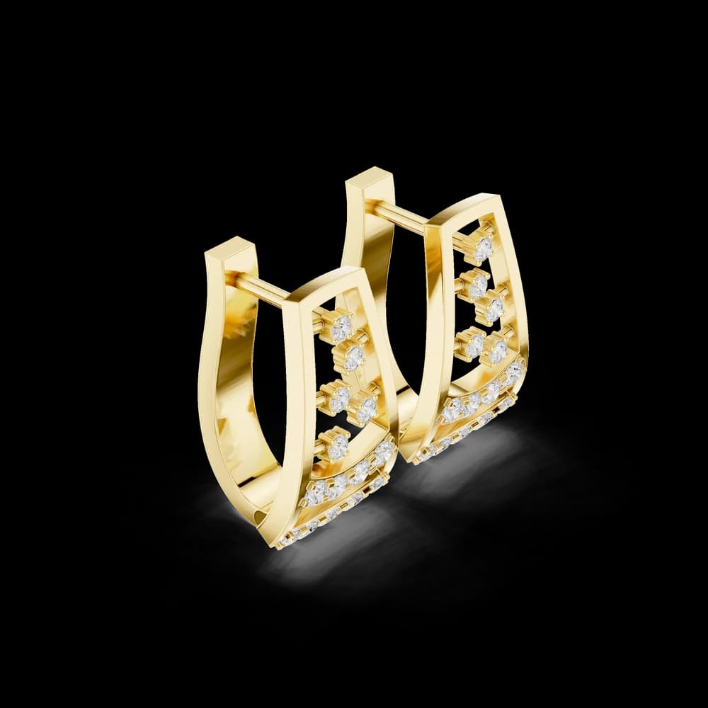 Better Half lab grown diamond earring design - Image 4 Better Half lab grown diamond earring design, view 4 of 6