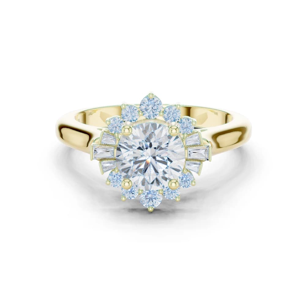 Birch Wood Lab Grown Round Diamond Ring - Image 3 Birch Wood Lab Grown Round Diamond Ring, view 3 of 9