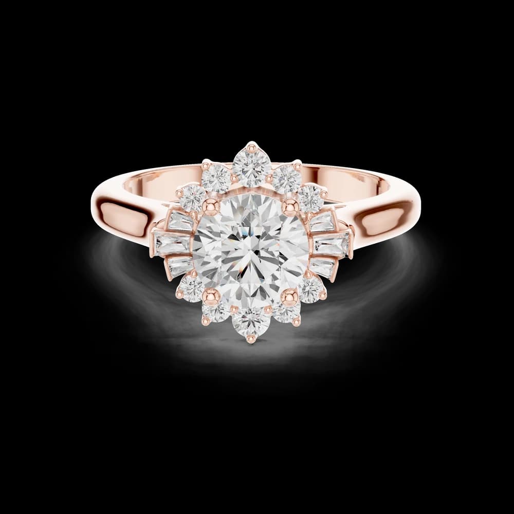 Birch Wood Lab Grown Round Diamond Ring - Image 4 Birch Wood Lab Grown Round Diamond Ring, view 4 of 9