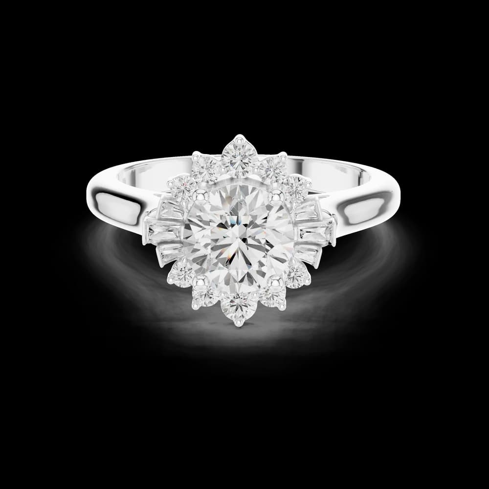 Birch Wood Lab Grown Round Diamond Ring - Image 5 Birch Wood Lab Grown Round Diamond Ring, view 5 of 9