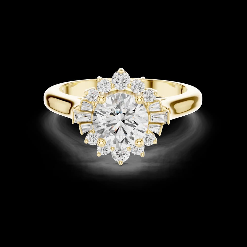 Birch Wood Lab Grown Round Diamond Ring - Image 6 Birch Wood Lab Grown Round Diamond Ring, view 6 of 9