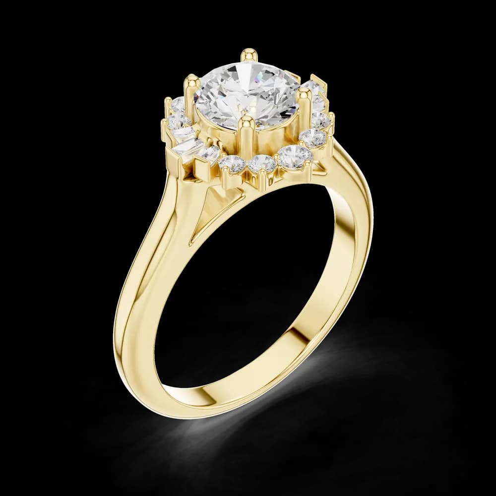 Birch Wood Lab Grown Round Diamond Ring - Image 8 Birch Wood Lab Grown Round Diamond Ring, view 8 of 9