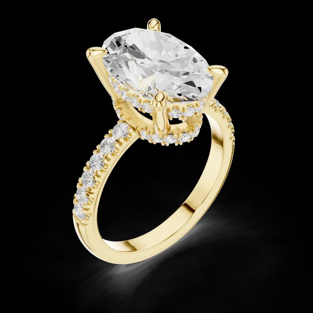 Bitter Sweet Lab Grown Diamond Organic Twist Ring - Image 8 Bitter Sweet Lab Grown Diamond Organic Twist Ring, view 8 of 9