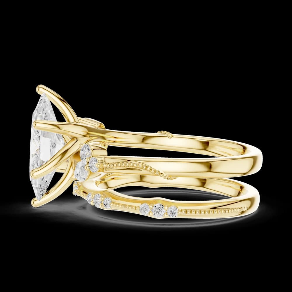 Black Nightshade Lab Grown Diamond Marquise Cut Ring - Image 10 Black Nightshade Lab Grown Diamond Marquise Cut Ring, view 10 of 10