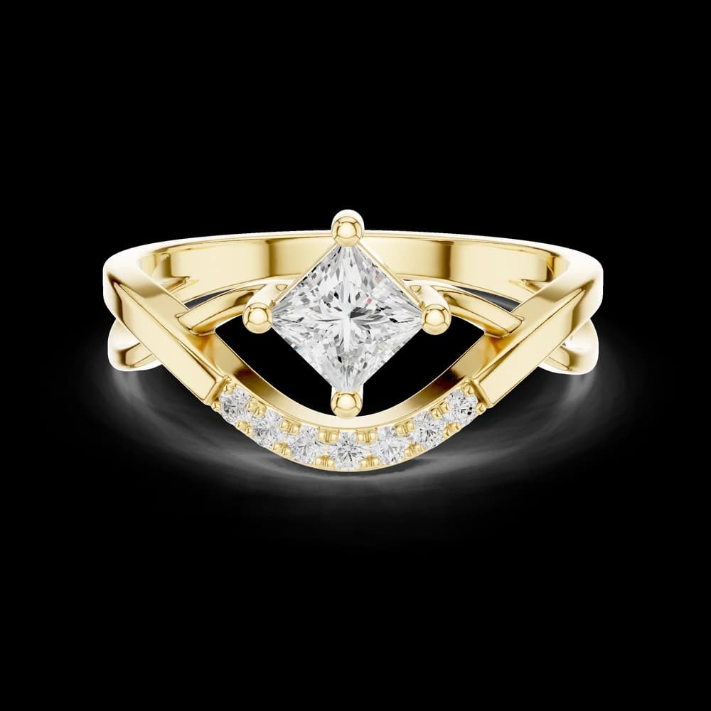 Bliss Baroque Lab Grown Diamond Ring - Image 3 Bliss Baroque Lab Grown Diamond Ring, view 3 of 6