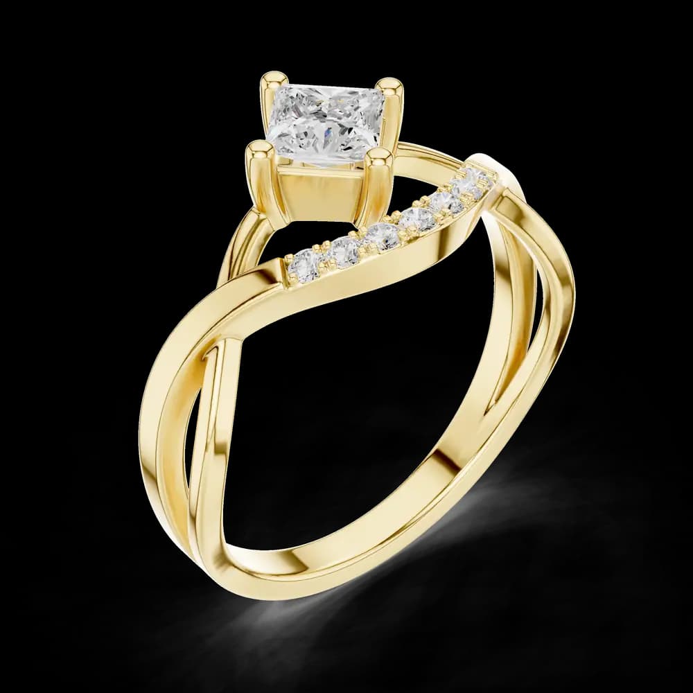 Bliss Baroque Lab Grown Diamond Ring - Image 5 Bliss Baroque Lab Grown Diamond Ring, view 5 of 6