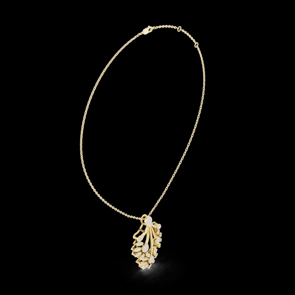 Blissful Solitaire Lab Grown Diamond Elegant Pendant - Image 4 Blissful Solitaire Lab Grown Diamond Elegant Pendant, view 4 of 6
