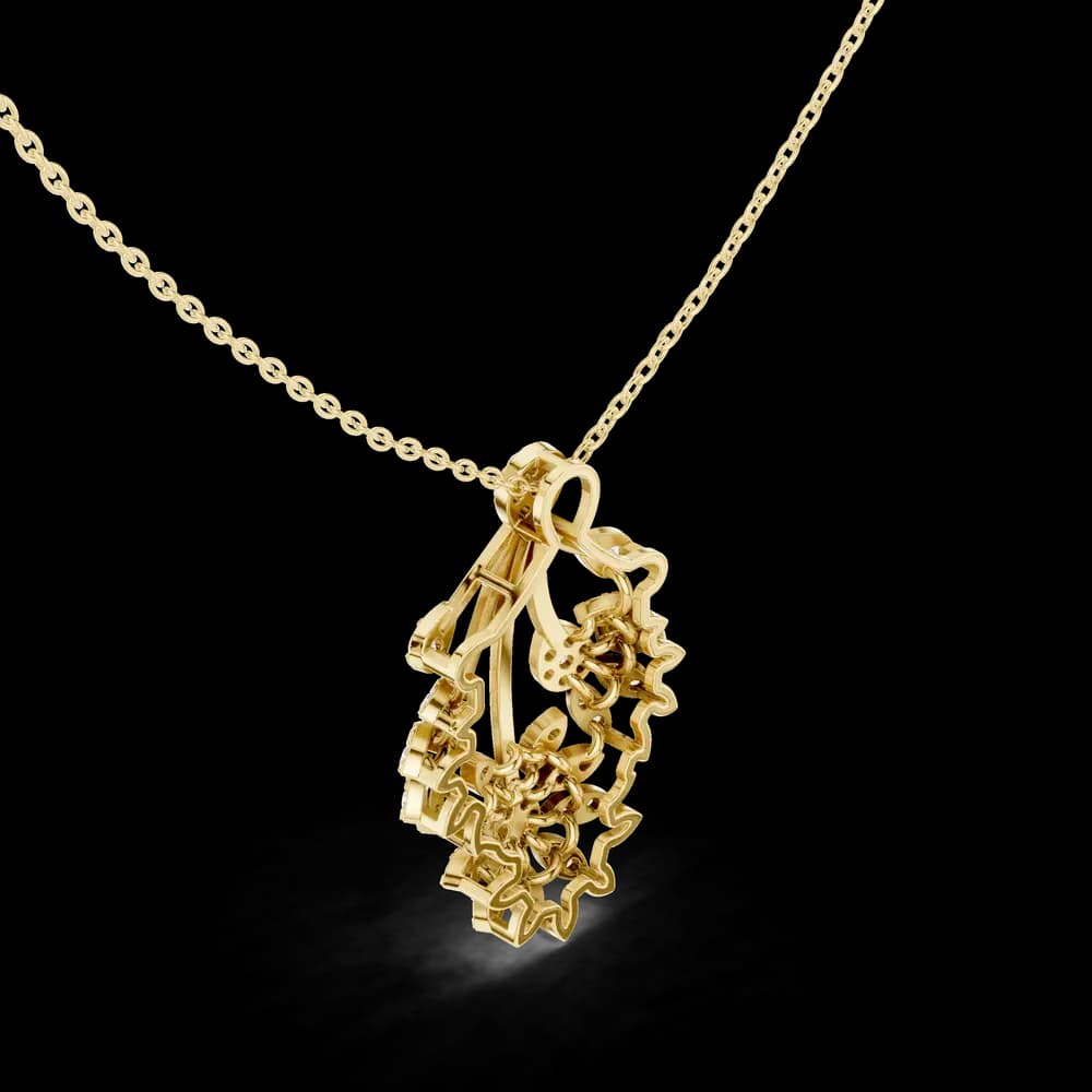 Blissful Solitaire Lab Grown Diamond Elegant Pendant - Image 5 Blissful Solitaire Lab Grown Diamond Elegant Pendant, view 5 of 6