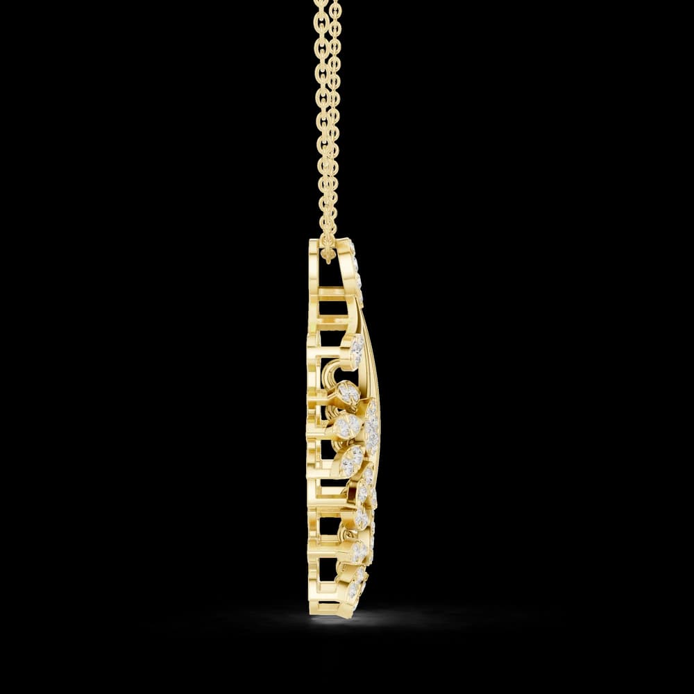 Blissful Solitaire Lab Grown Diamond Elegant Pendant - Image 6 Blissful Solitaire Lab Grown Diamond Elegant Pendant, view 6 of 6