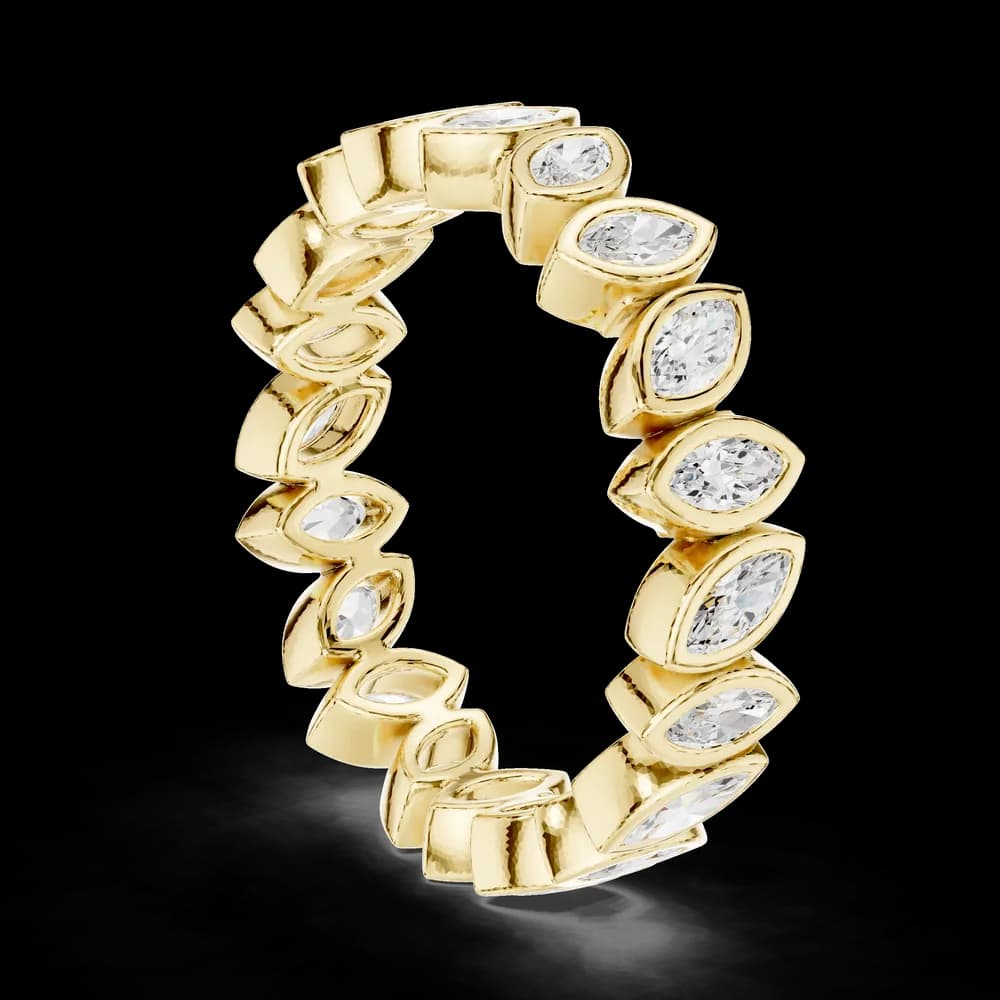 Blue Lupin Lab Grown Diamond Botanical Halo Ring - Image 7 Blue Lupin Lab Grown Diamond Botanical Halo Ring, view 7 of 9