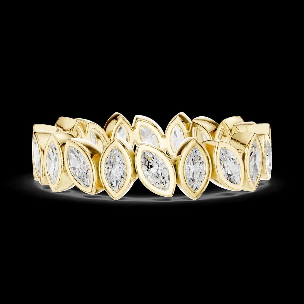 Blue Lupin Lab Grown Diamond Botanical Halo Ring - Image 9 Blue Lupin Lab Grown Diamond Botanical Halo Ring, view 9 of 9