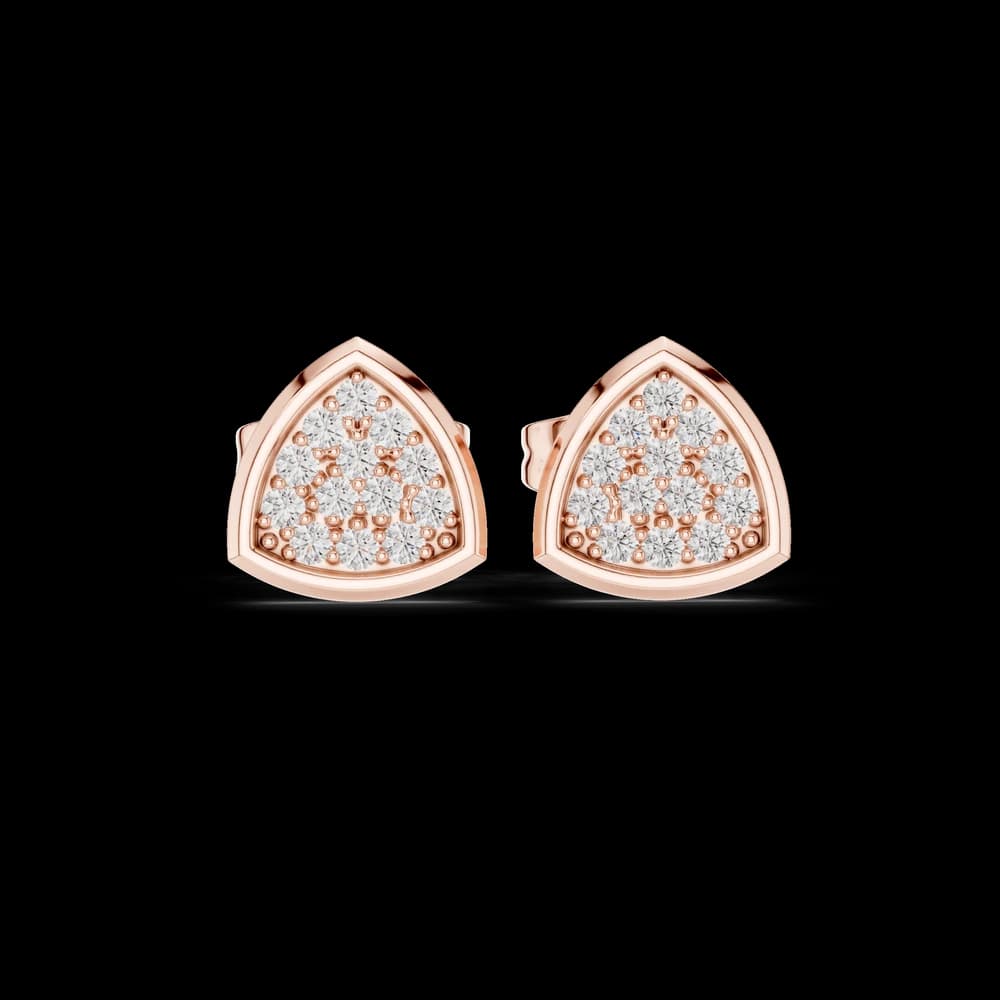 Bold Mark lab grown diamond earring design - Image 1 Bold Mark lab grown diamond earring design, view 1 of 6