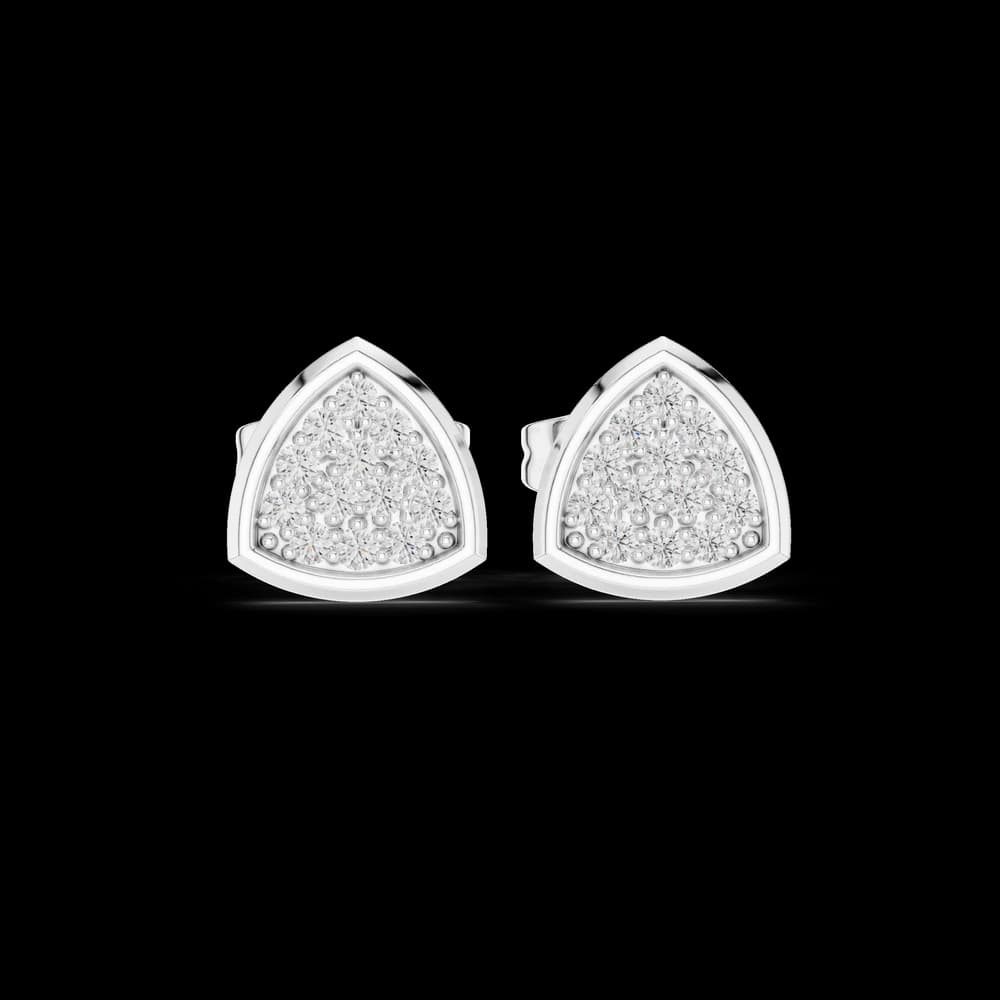 Bold Mark lab grown diamond earring design - Image 2 Bold Mark lab grown diamond earring design, view 2 of 6