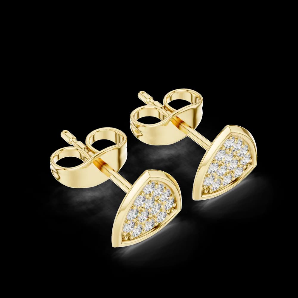 Bold Mark lab grown diamond earring design - Image 5 Bold Mark lab grown diamond earring design, view 5 of 6