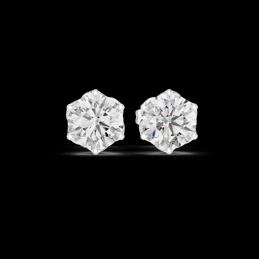 Brave Heart lab grown diamond earring design - Image 2 Brave Heart lab grown diamond earring design, view 2 of 6