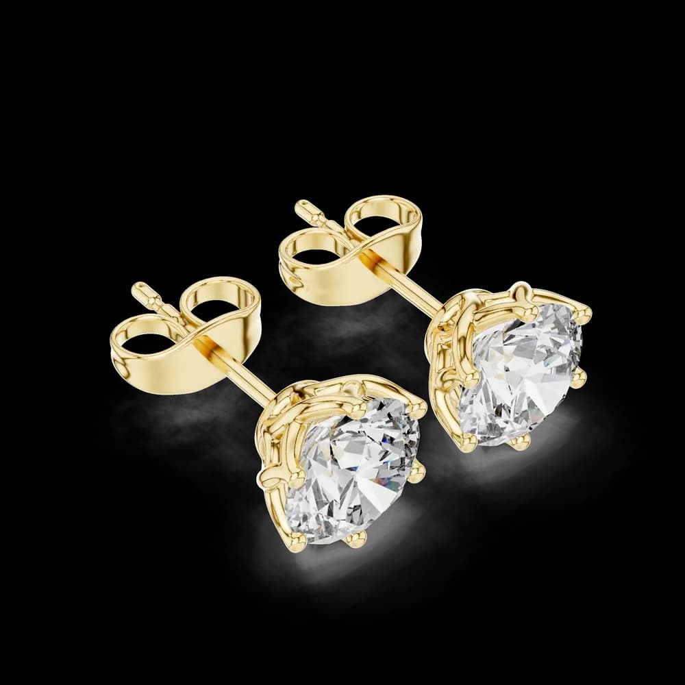 Brave Heart lab grown diamond earring design - Image 5 Brave Heart lab grown diamond earring design, view 5 of 6