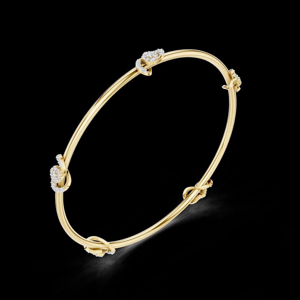 The Floral Ribbon Cluster Lab Grown Diamond Bracelet - Image 6 The Floral Ribbon Cluster Lab Grown Diamond Bracelet, view 6 of 7