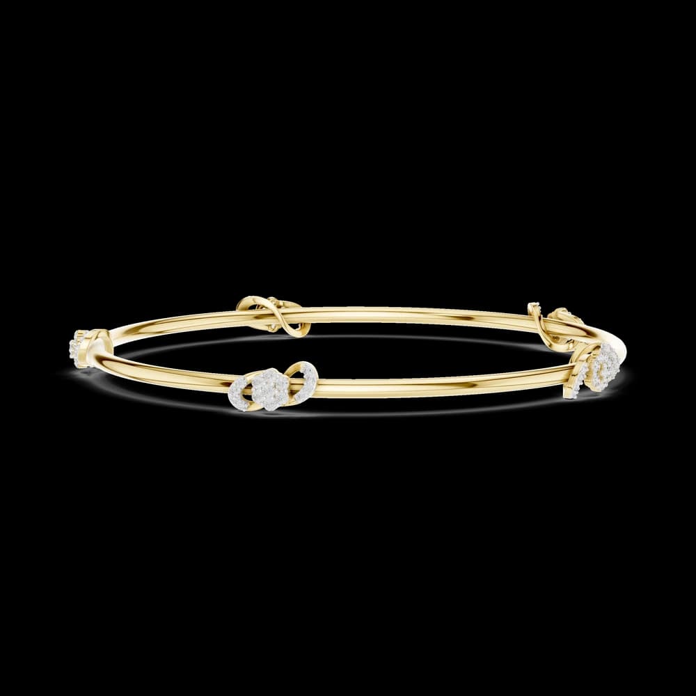 The Floral Ribbon Cluster Lab Grown Diamond Bracelet - Image 7 The Floral Ribbon Cluster Lab Grown Diamond Bracelet, view 7 of 7