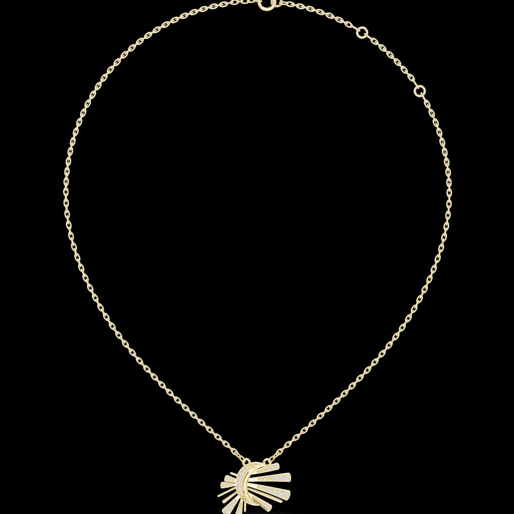 Breathtaking Spherical Diamond Lab Grown Necklace - Image 3 Breathtaking Spherical Diamond Lab Grown Necklace, view 3 of 6