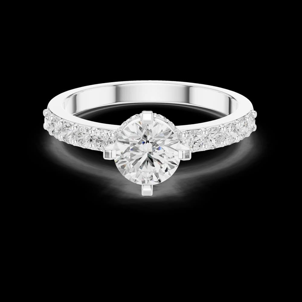 Brilliant 0.8 ct Round Diamond Lab Grown Diamond Ring - Image 2 Brilliant 0.8 ct Round Diamond Lab Grown Diamond Ring, view 2 of 6