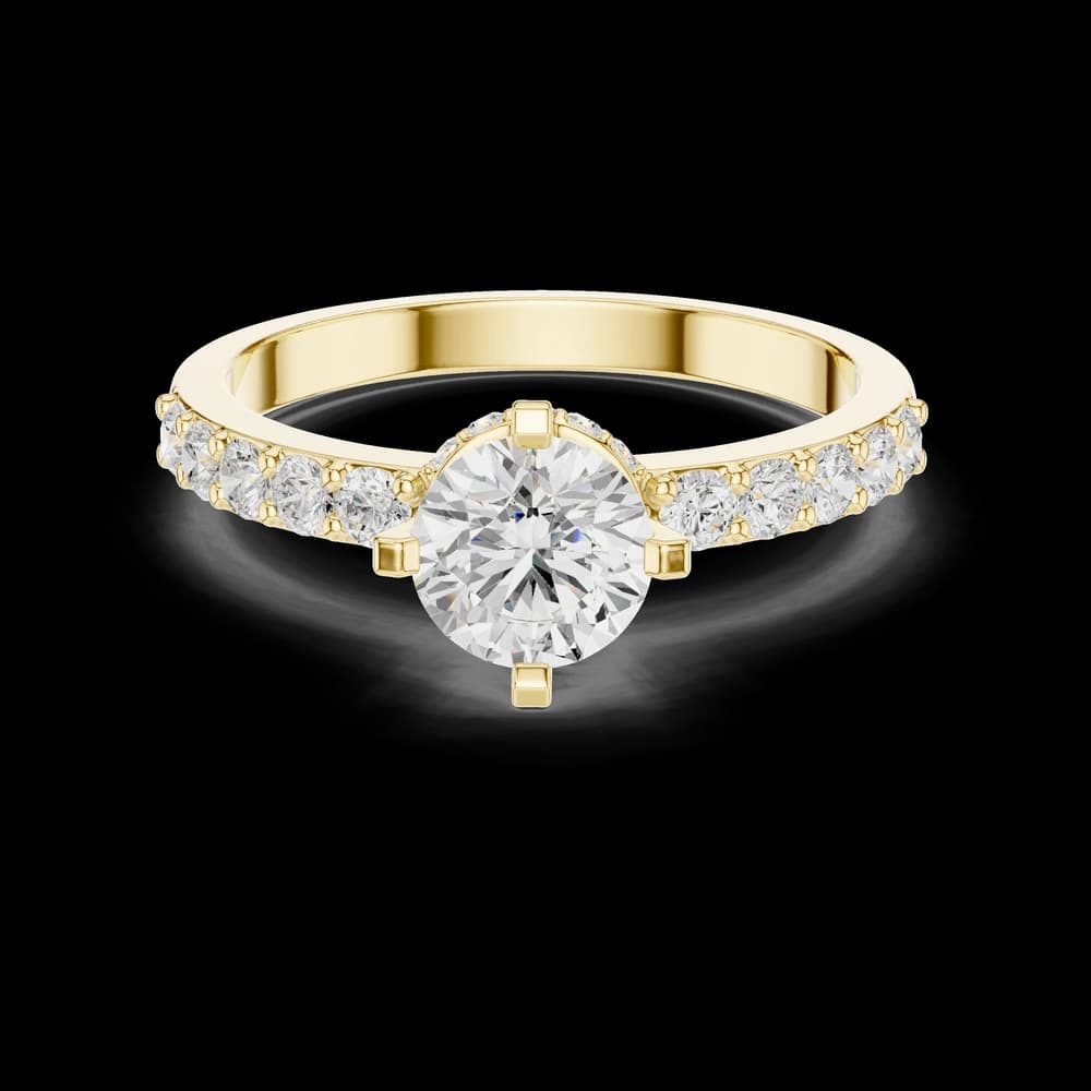 Brilliant 0.8 ct Round Diamond Lab Grown Diamond Ring - Image 3 Brilliant 0.8 ct Round Diamond Lab Grown Diamond Ring, view 3 of 6