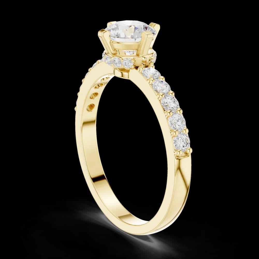 Brilliant 0.8 ct Round Diamond Lab Grown Diamond Ring - Image 4 Brilliant 0.8 ct Round Diamond Lab Grown Diamond Ring, view 4 of 6