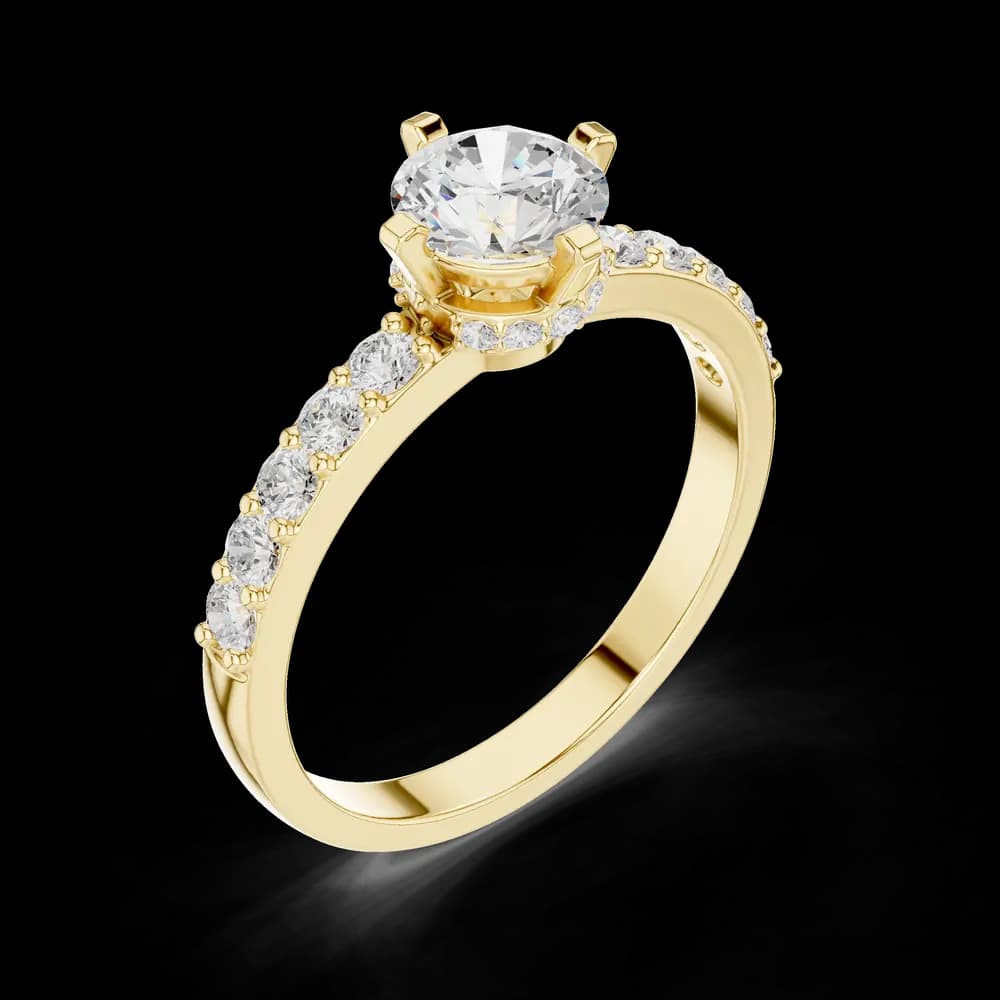 Brilliant 0.8 ct Round Diamond Lab Grown Diamond Ring - Image 5 Brilliant 0.8 ct Round Diamond Lab Grown Diamond Ring, view 5 of 6