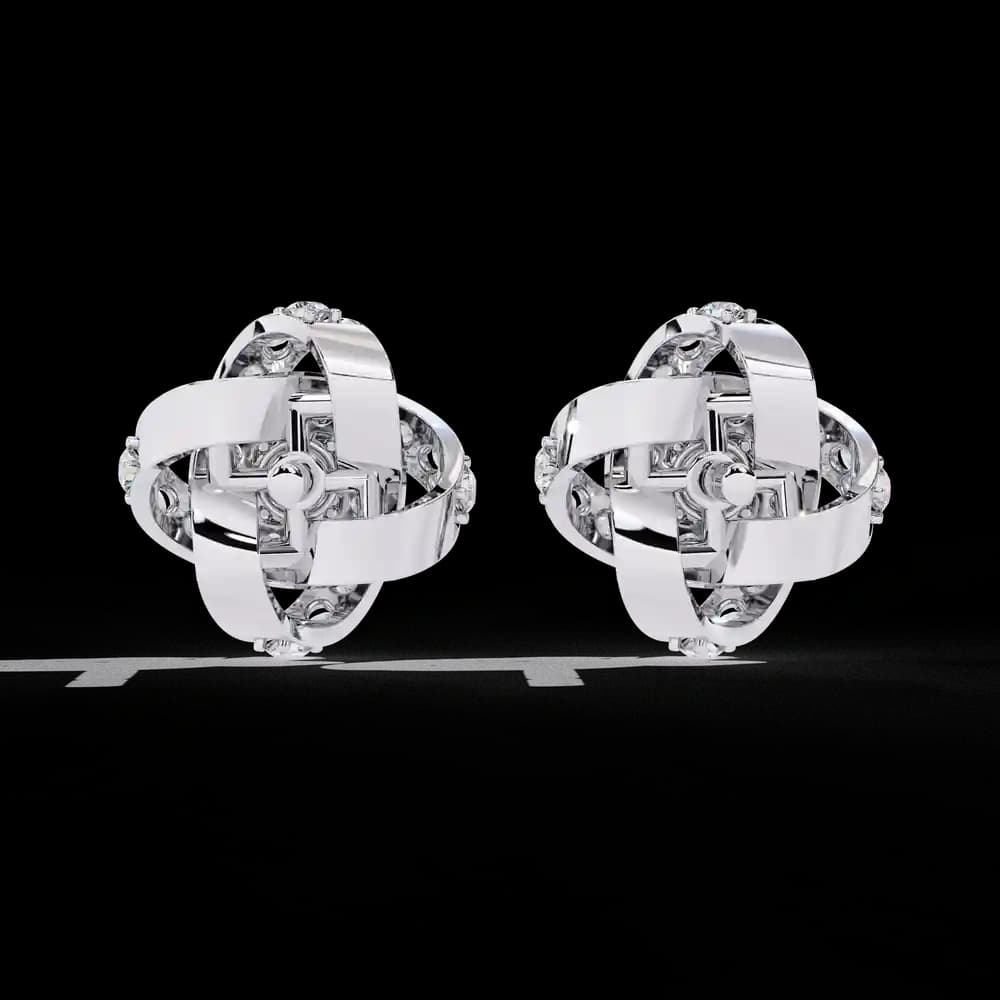 Brilliant Blossom Lab Grown Diamond Studs - Image 3 Brilliant Blossom Lab Grown Diamond Studs, view 3 of 4