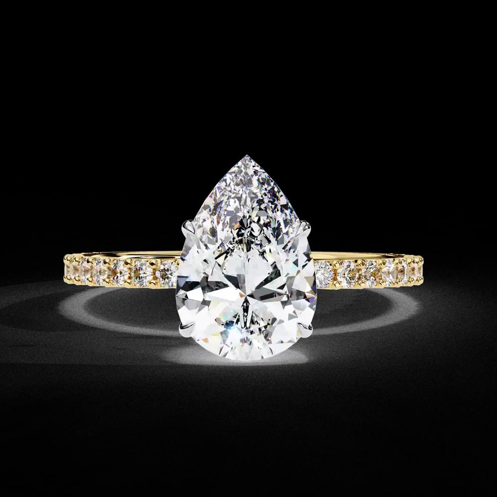 Brilliant Cut Halo Lab Grown Diamond Ring - Image 2 Brilliant Cut Halo Lab Grown Diamond Ring, view 2 of 6