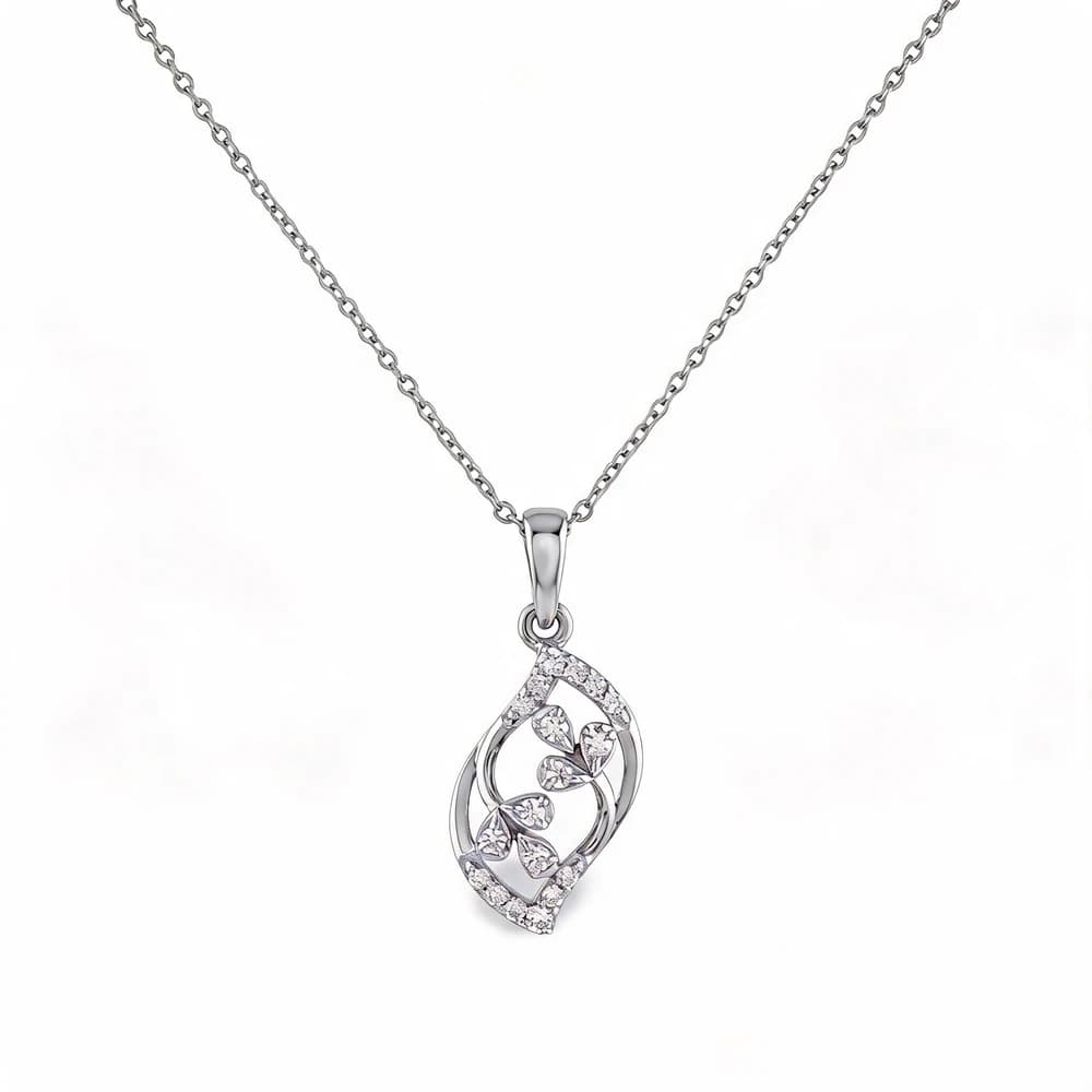 Brilliant Linear Drop Lab Grown Diamond Pendant - Image 4 Brilliant Linear Drop Lab Grown Diamond Pendant, view 4 of 5