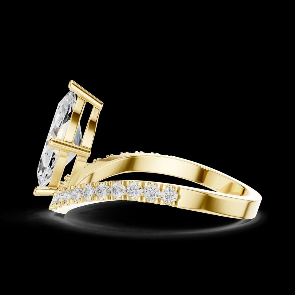 V-Band Marquise Lab Grown Diamond Ring - Image 6 V-Band Marquise Lab Grown Diamond Ring, view 6 of 6