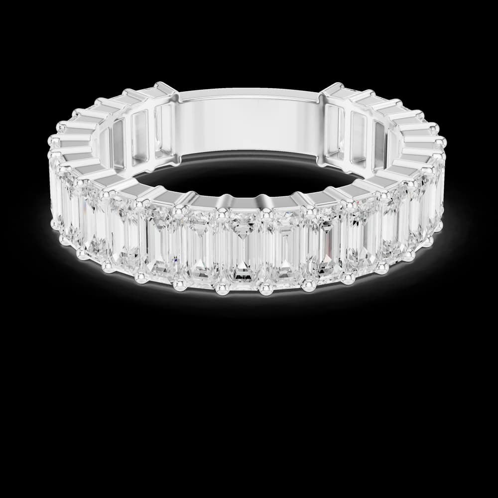 Emerald Cut Eternity Band - Image 2 Emerald Cut Eternity Band, view 2 of 6