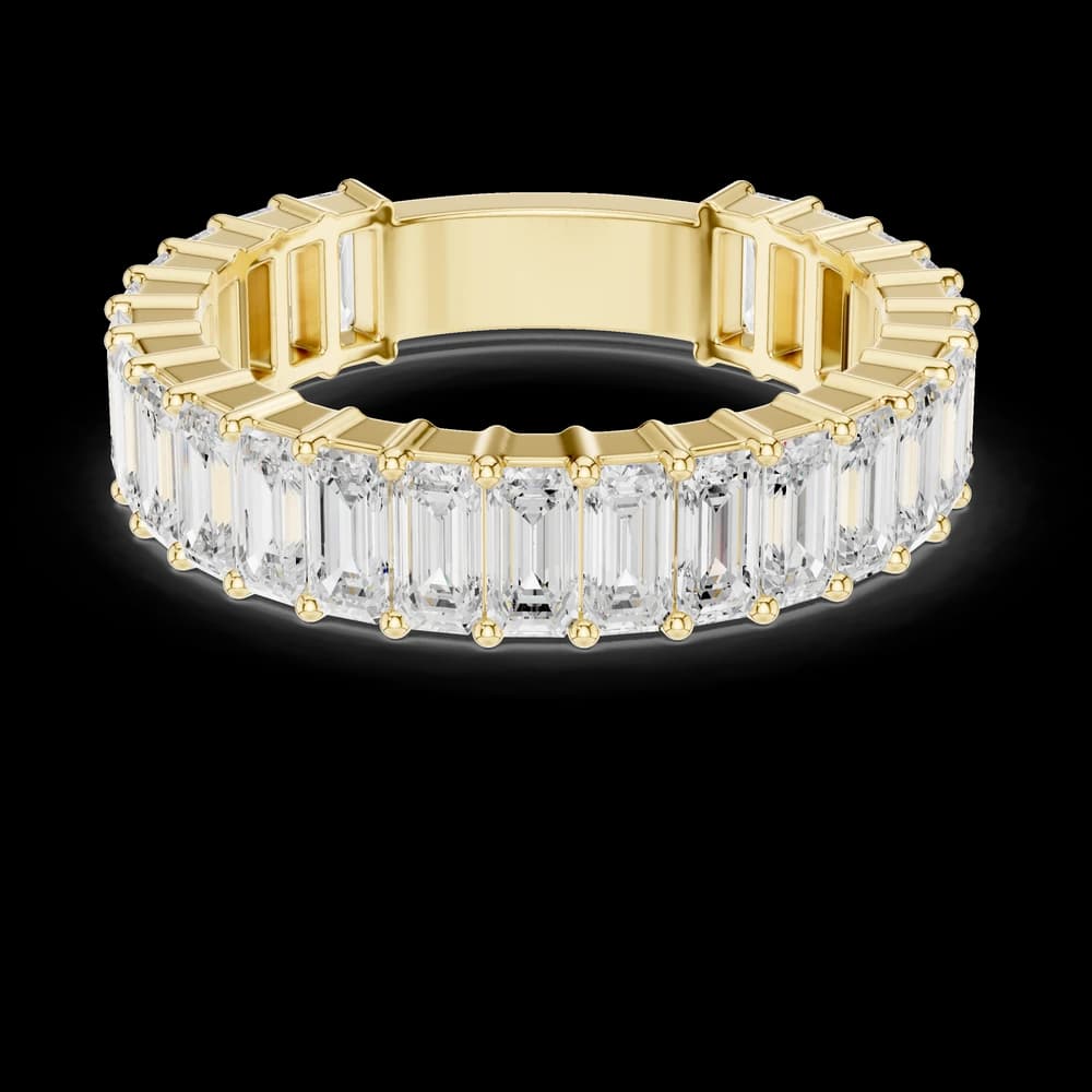 Emerald Cut Eternity Band - Image 3 Emerald Cut Eternity Band, view 3 of 6