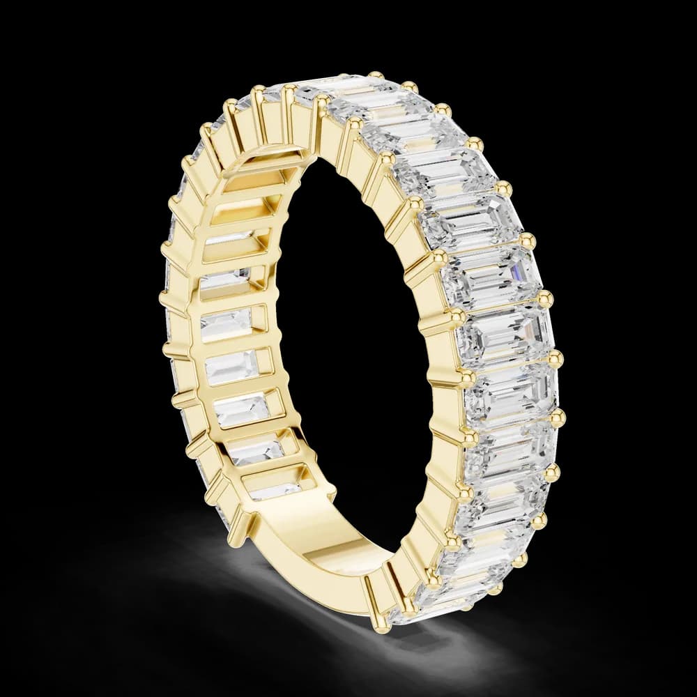 Emerald Cut Eternity Band - Image 4 Emerald Cut Eternity Band, view 4 of 6